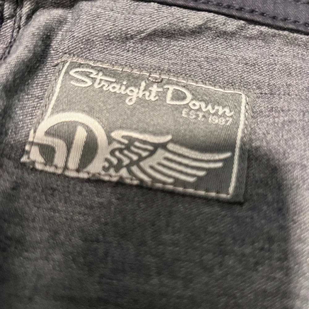 Straight Down Mens Clemson Performance Golf Pants Indigo 38 x 32 5-Pocket Chino